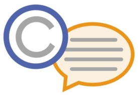 Iconic image of font copyright and comment information