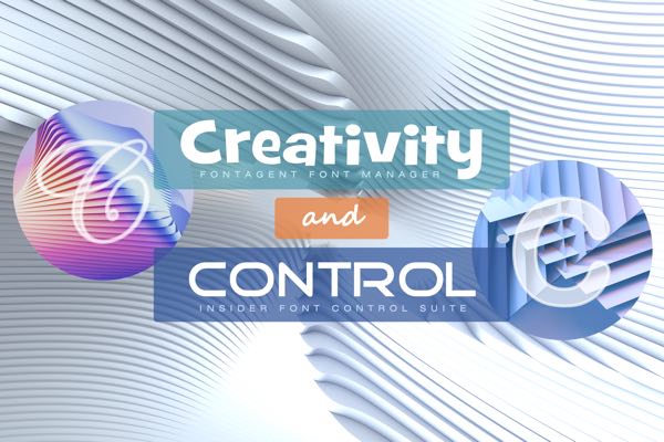 Stylized image overlaid with the words Creativity and Control