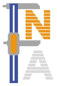 Graphics of a micrometer measuring the letters N and A, depicting how FontAgent discovers and manages metrics for all your fonts