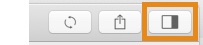 Screenshot of FontAgent Mac toolbar icons with the Right Sidebar icon highlighted